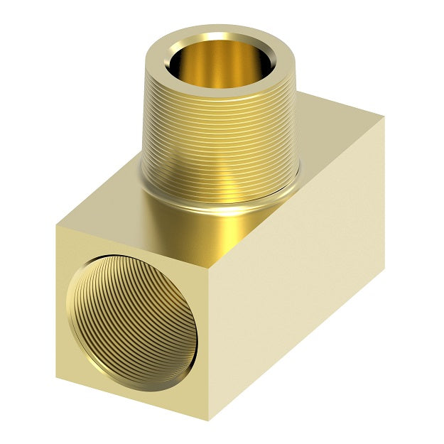 3600X2 by Danfoss | Pipe Adapter | Male Branch Tee | 1/8" Female NPTF x 1/8" Female NPTF x 1/8" Male NPTF | Brass