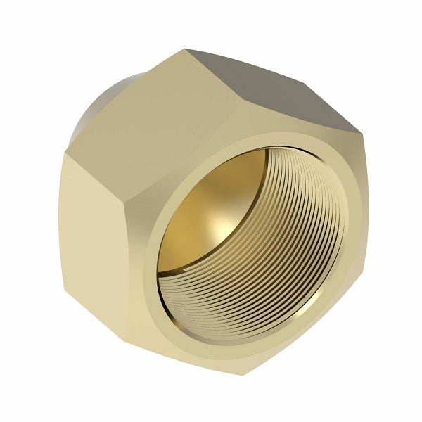 40X10 by Danfoss | SAE 45° Flare Cap | 5/8" Tube OD | Brass