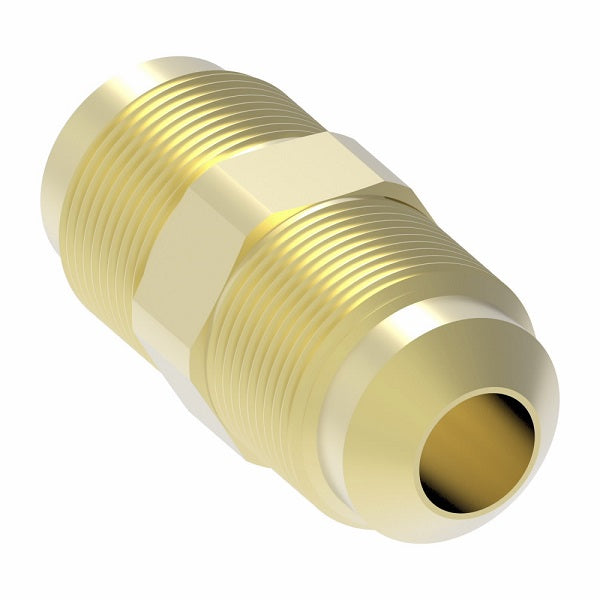 42X8 by Danfoss | Male SAE 45° Flare Union Adapter | 1/2" Male SAE 45° Flare x 1/2" Male SAE 45° Flare | Brass