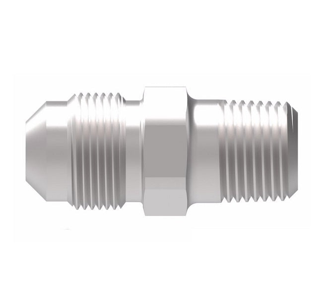 43X4 by Danfoss | Male Ball Check Connector | 1/8" Male NPTF x 1/4" Male SAE 45° Flare| Steel