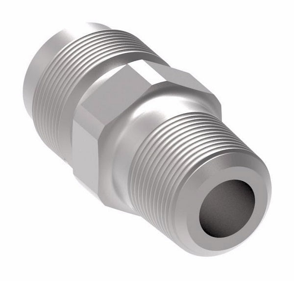 43X4 by Danfoss | Male Ball Check Connector | 1/8" Male NPTF x 1/4" Male SAE 45° Flare| Steel