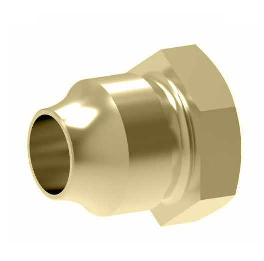 6100X2 by Danfoss | Threaded Sleeve Adapter | Nut | 1/8" Tube OD | Brass