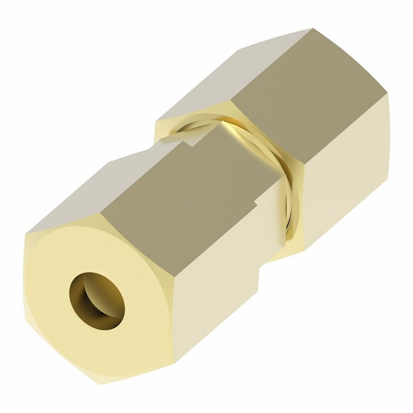 62X3 by Danfoss | Compression Fitting | Union | 3/16" Tube OD | Brass