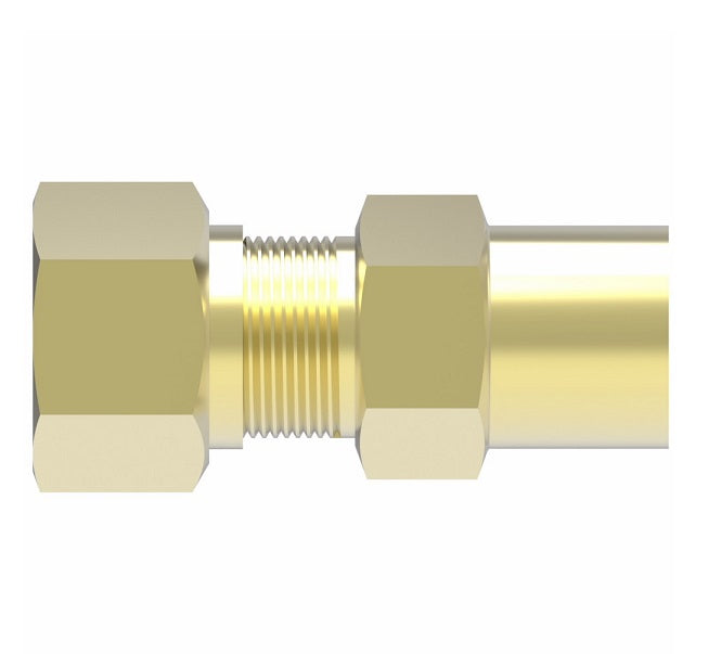 661X6 by Danfoss | SelfAlign Adapter | Female Connector | 3/8" Tube OD x 1/4" Female NPTF | Brass