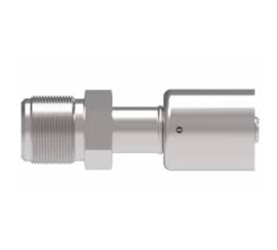75712E-312 Weatherhead by Danfoss | 757 'E' Series | Male SAE 45° Rigid Crimp Fitting | -12 Male SAE 45° x -10 Hose Barb | Steel