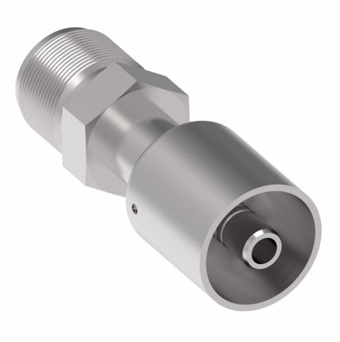 75712E-312 Weatherhead by Danfoss | 757 'E' Series | Male SAE 45° Rigid Crimp Fitting | -12 Male SAE 45° x -10 Hose Barb | Steel