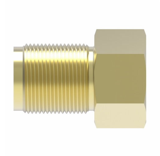 7912 by Danfoss | Hydraulic Brake Dual Master Cylinder Adapter | 5/16" Inverted Male x 3/16" (9/16-18) Inverted Female | Brass