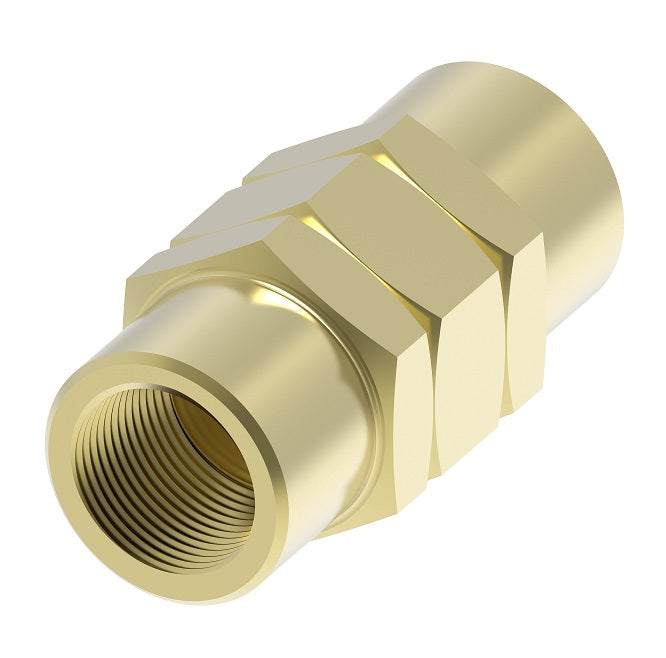 7934A by Danfoss | Hydraulic Brake Line Union for Domestic and Imported Vehicles | SJ Series | Japanese Line to Japanese Line (10-1.0mm thread) (Standard Flare) - Brass