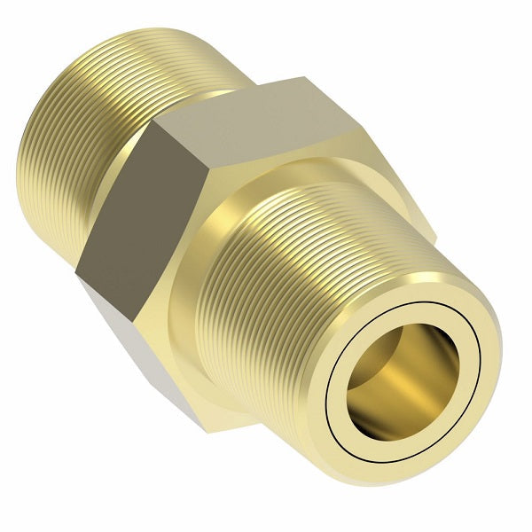 B63X4 by Danfoss | Compression Fitting | Male Ball Check Connector (Body Only) | 1/4" Tube OD x 1/8" Male NPTF | Brass