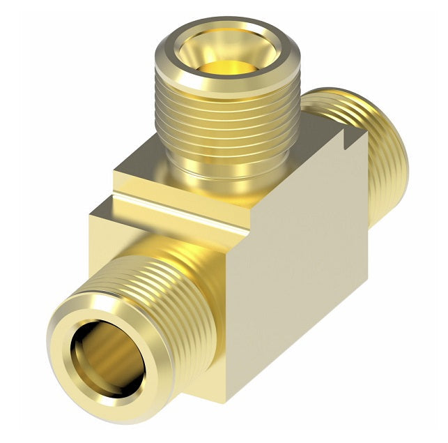 B64X4 by Danfoss | Compression Fitting | Union Tee (Body Only) | 1/4" Tube OD | Brass