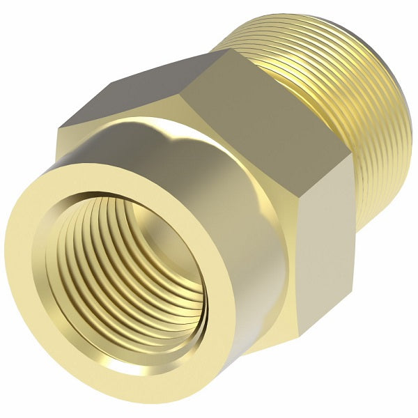 B66X5 by Danfoss | Compression Fitting | Female Connector (Body Only) | 5/16" Tube OD x 1/8" Female NPTF | Brass