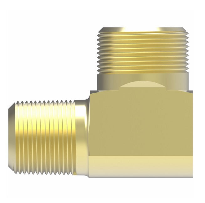 B69X6X2 by Danfoss | Compression Fitting | Male Connector 90° Elbow (Body Only) | 3/8" Tube OD x 1/8" Male NPTF | Brass