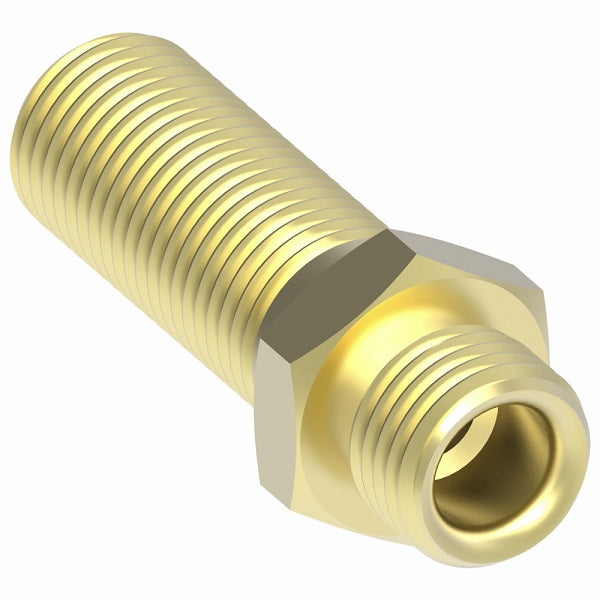 B74X4 by Danfoss | Compression Bulkhead Union (Body Only) | 1/4" Tube OD x 1/4" Tube OD | Brass