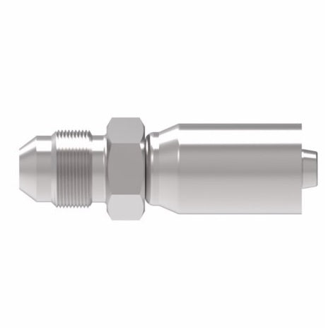 05E-505 Weatherhead by Danfoss | Everflex E Series | Male 37° JIC Rigid Crimp Fitting | -05 Male 37° JIC x -05 Hose Barb | Steel