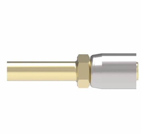 12E-T62 Weatherhead by Danfoss | Everflex E Series | Straight Tube Crimp Fitting | -12 Tube Size x -12 Hose Barb | Brass