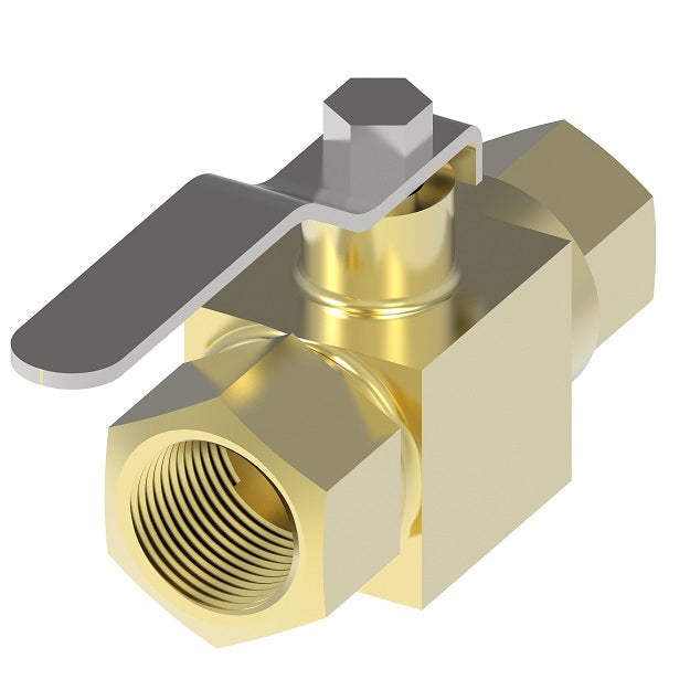 FF90589-12 by Danfoss | Ball Valve | Forged Body | 3/4" Female NPTF x 3/4" Female NPTF | Brass