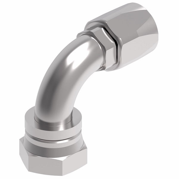 EJ5360-1616S by Danfoss | Female 37° JIC swivel 90° Tube Elbow Field Attachable Fitting | FC800 EverCool | -16 Female 37° JIC swivel x -16 Reusable Hose End | Steel