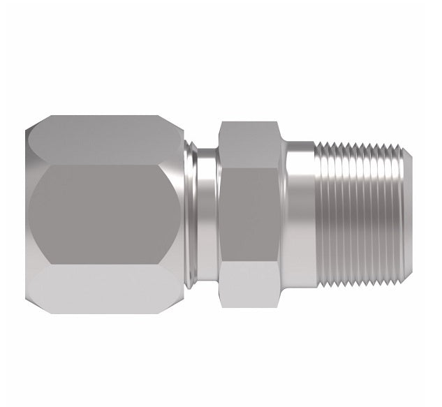 7205X6X2 Ermeto by Danfoss | 7000 Series | Male Connector | 3/8" Male NPTF x 1/8" Tube OD | Steel