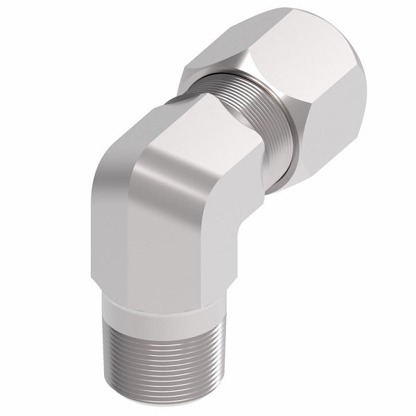 7405X8 Ermeto by Danfoss | 7000 Series | Male Pipe/Tube 90° Elbow Connector | 3/8" Male NPTF x 1/2" Tube OD | Steel