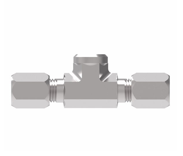 7655X12 Ermeto by Danfoss | 7000 Series | Female Pipe Branch/Tube Tee | 3/4" Tube OD x 3/4" Tube OD x 3/4" Female NPTF | Steel
