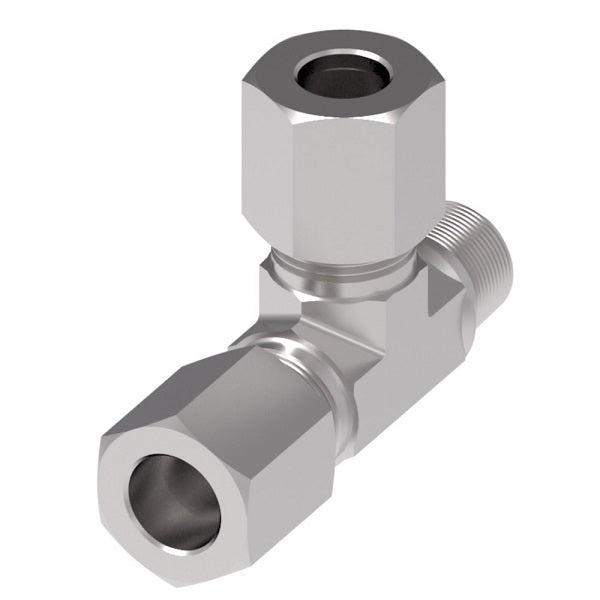 7755X8 Ermeto by Danfoss | 7000 Series | Male NPTF Run/Tube Tee | 1/2" Tube OD x 3/8" Male NPTF x 1/2" Tube OD | Steel