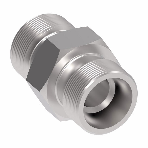 B7305X4 Ermeto by Danfoss | 7000 Series | Small Hex Union Adapter (Body Only) | 1/4" Tube x 1/4" Tube | Steel
