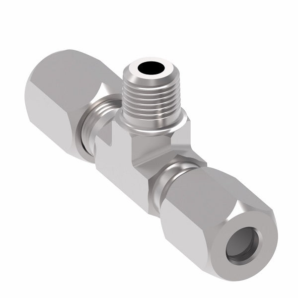 B7605X12 Ermeto by Danfoss | 7000 Series | Male Pipe Branch/Tube Tee (Body Only) | 3/4" Tube OD x 3/4" Tube OD x 3/4" Male NPTF | Steel