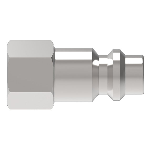 11G Hansen® by Danfoss | Pneumatic Quick Disconnect Coupling | 1000 Series / 3000 Series | 1/4" Female NPTF x 1/4" Body Size | Plug | With Bleeder Ball Check | Steel