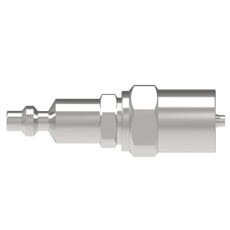 3PC5 Hansen® by Danfoss | Pneumatic Quick Disconnect Coupling | 1000 Series / 3000 Series | Hose Crimp End | 9/16" Hose OD | 5/16" Hose ID x 1/4" Body Size | Plug | Steel
