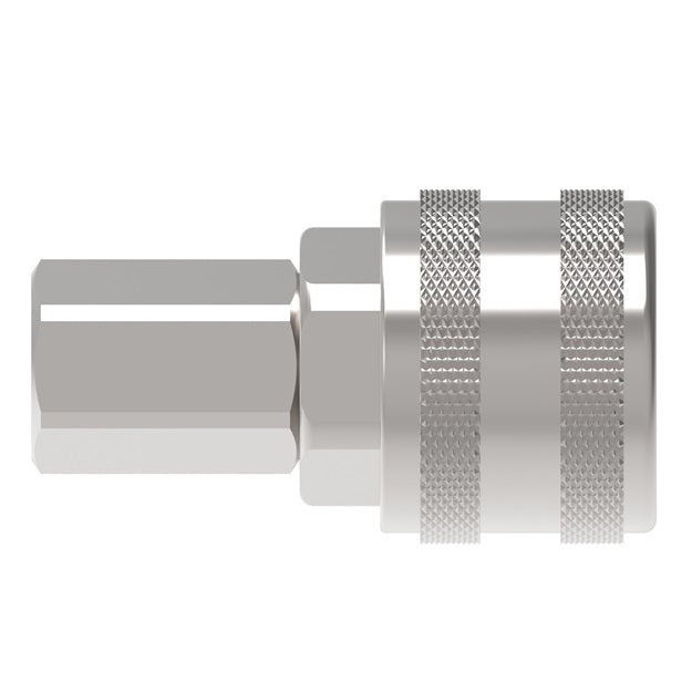 210213 Hansen® by Danfoss | Pneumatic Quick Disconnect Coupling | 210 Series | 3/8" Male NPTF x 1/4" Body Size | Socket | Buna-N Seal | Steel