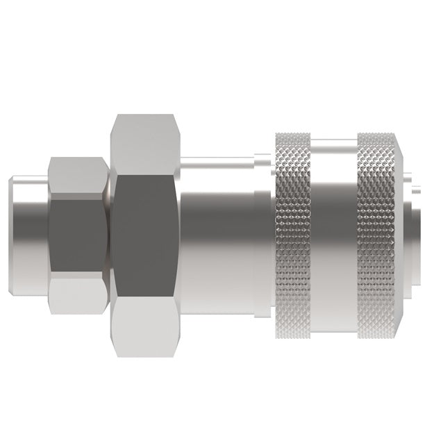 3R16 Hansen® by Danfoss | Pneumatic Quick Disconnect Coupling | 3RL Series | 1/4" Female NPTF x 3/8" Body Size | Socket | Buna-N Seal | Steel