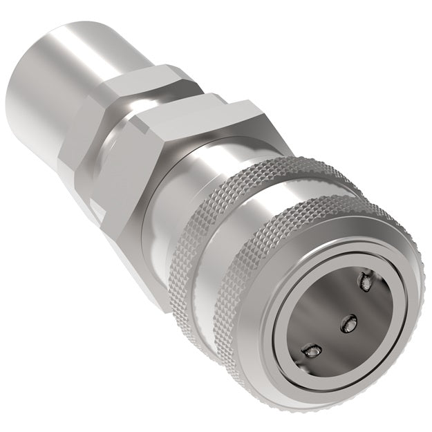 2R28P15 Hansen® by Danfoss | Pneumatic Quick Disconnect Coupling | 2RL Series | Hose Crimp End | 7/8" Hose OD | 1/2" Hose ID x 1/4" Body Size | Socket | Buna-N Seal | Steel
