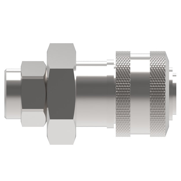 2R26 Hansen® by Danfoss | Pneumatic Quick Disconnect Coupling | 2RL Series | 1/2" Female NPTF x 1/4" Body Size | Socket | Buna-N Seal | Steel