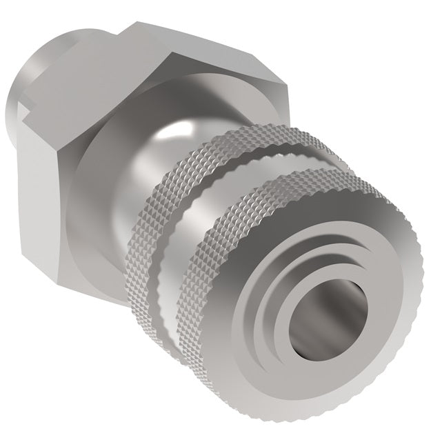 2R16 Hansen® by Danfoss | Pneumatic Quick Disconnect Coupling | 2RL Series | 1/4" Female NPTF x 1/4" Body Size | Socket | Buna-N Seal | Steel