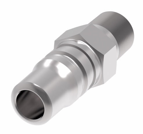 2L15 Hansen® by Danfoss | Pneumatic Quick Disconnect Coupling | 2RL Series | 1/4" Male NPTF x 1/4" Body Size | Plug | Steel