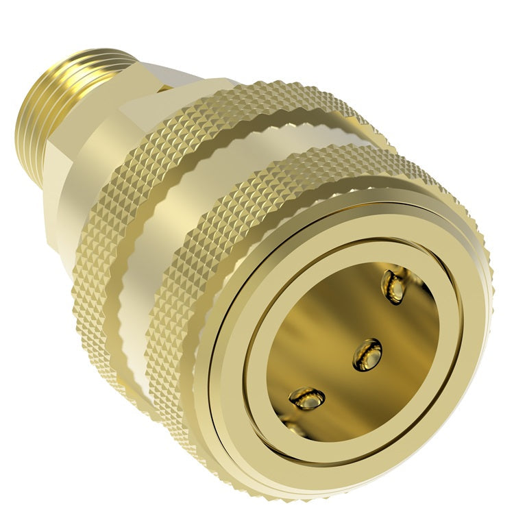 2900 Hansen® by Danfoss | Pneumatic Quick Disconnect Coupling | 3000 Series | 1/8" Male NPTF x 1/4" Body Size | Socket | NBR Seal | Brass