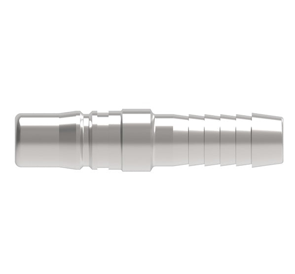 3L17 Hansen® by Danfoss | Pneumatic Quick Disconnect Coupling | 3RL Series | Hose Barb End | 1/4" Hose ID x 3/8" Body Size | Plug | Steel