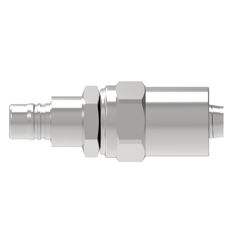 3L28P13 Hansen® by Danfoss | Pneumatic Quick Disconnect Coupling | 3RL Series | Hose Clamp End | 13/16" Hose OD | 1/2" Hose ID x 3/8" Body Size | Plug | Steel