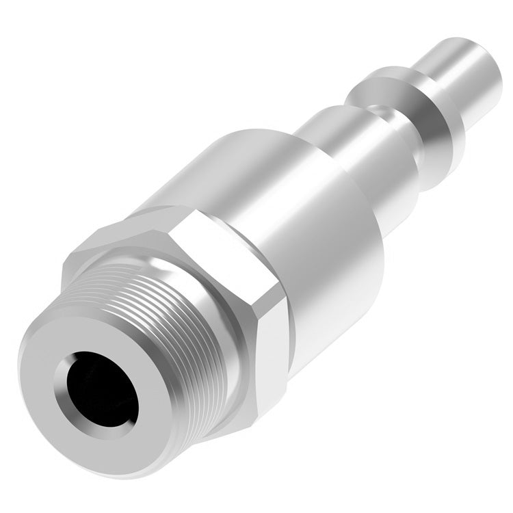 42G Hansen® by Danfoss | Pneumatic Quick Disconnect Coupling | 400 Series / 4000 Series | 3/8" Male NPTF x 3/8" Body Size | Plug | With Bleeder Ball Check | Steel