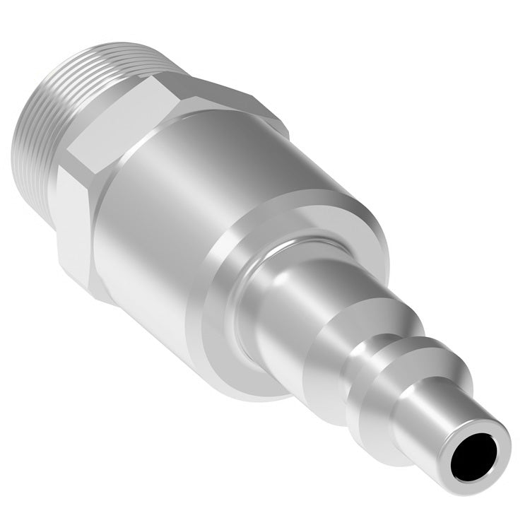 42G Hansen® by Danfoss | Pneumatic Quick Disconnect Coupling | 400 Series / 4000 Series | 3/8" Male NPTF x 3/8" Body Size | Plug | With Bleeder Ball Check | Steel