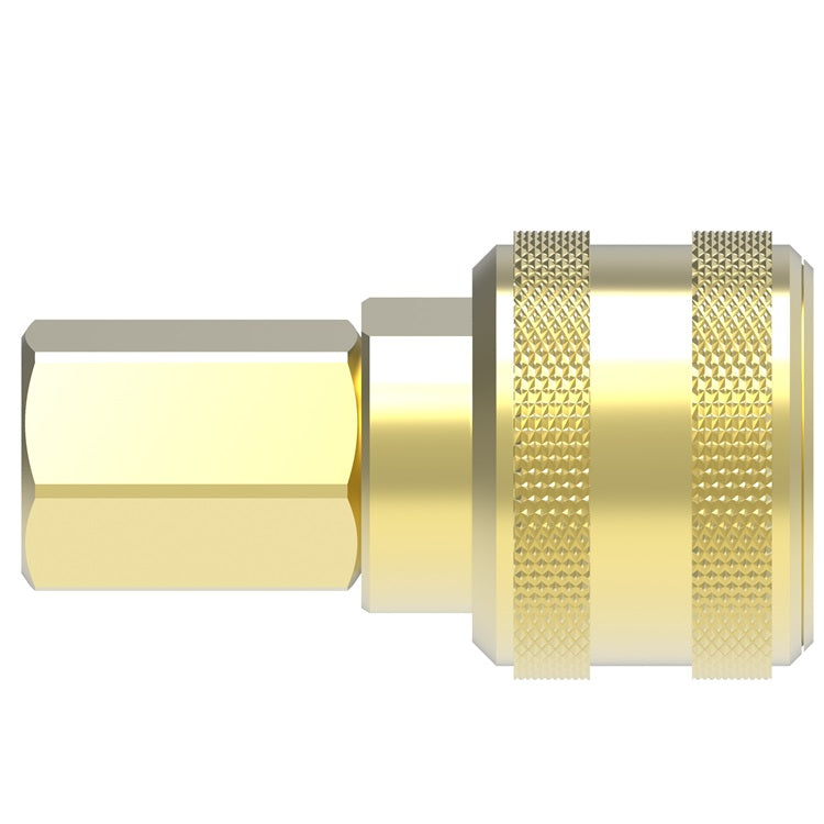5200 Hansen® by Danfoss | Pneumatic Quick Disconnect Coupling | 5000 Series | 1/2" Female NPTF x 1/2" Body Size | Socket | NBR Seal | Brass