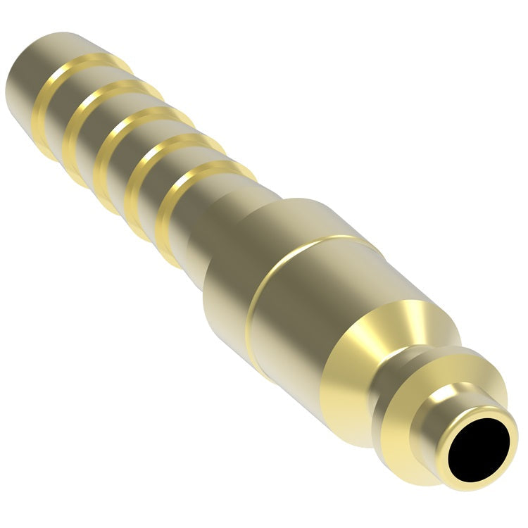 60G Hansen® by Danfoss | Pneumatic Quick Disconnect Coupling | 500 Series / 5000 Series | Hose Barb End | 1/2" Hose ID x 1/2" Body Size | Plug | With Bleeder Ball Check | Brass