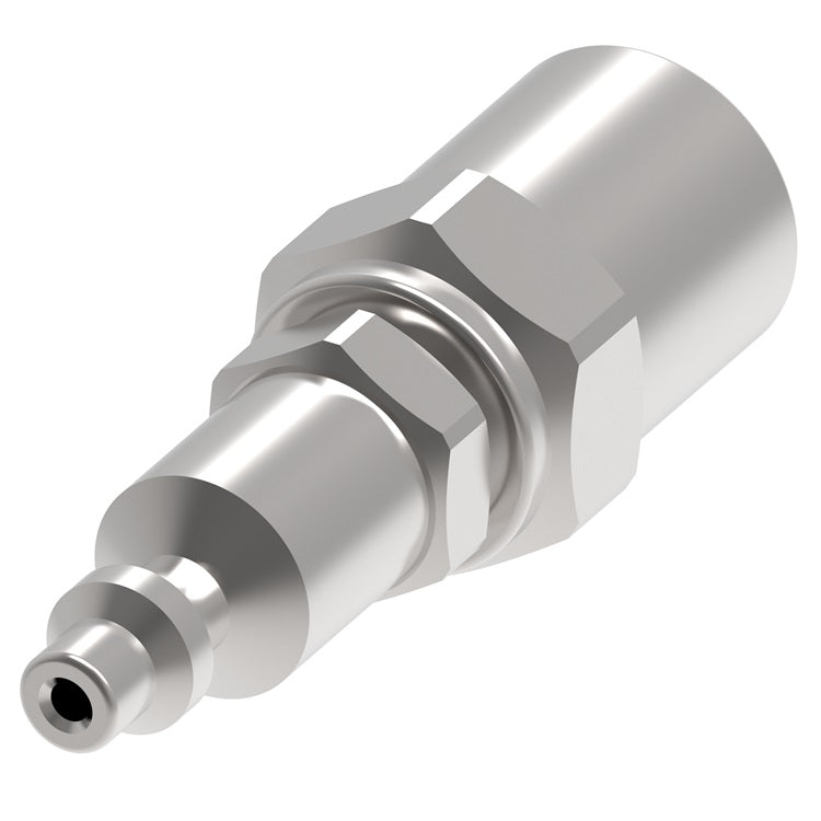 5PR27 Hansen® by Danfoss | Pneumatic Quick Disconnect Coupling | 500 Series / 5000 Series | Hose Crimp End | 1-1/4" Hose OD | 3/4" Hose ID x 1/2" Body Size | Plug | Steel