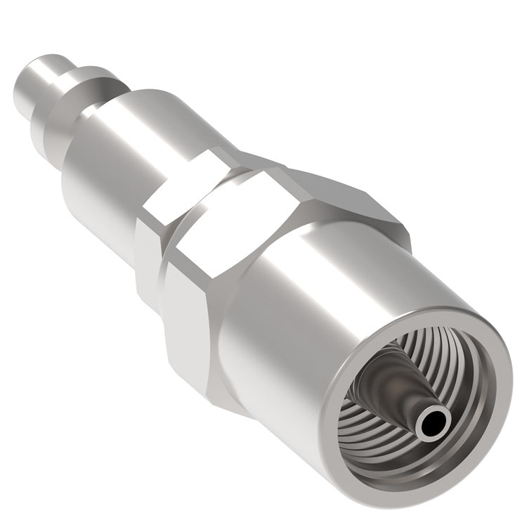 5PP15 Hansen® by Danfoss | Pneumatic Quick Disconnect Coupling | 500 Series / 5000 Series | Hose Crimp End | 7/8" Hose OD | 1/2" Hose ID x 1/2" Body Size | Plug | Steel