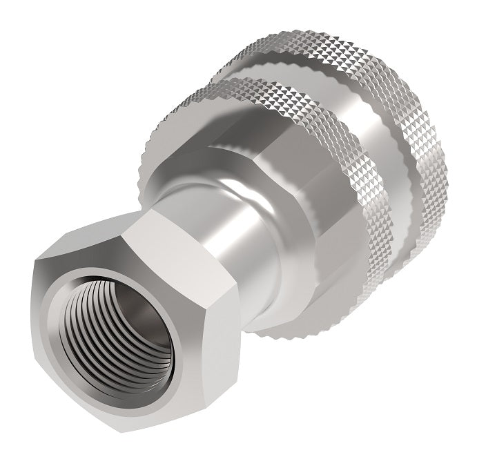 560024-12-12 Hansen® by Danfoss | Quick Disconnect Coupling | 5600 Series | 3/4" Female NPTF x 3/4" ISO 7241 Type A | Socket | Buna-N Seal | Stainless Steel