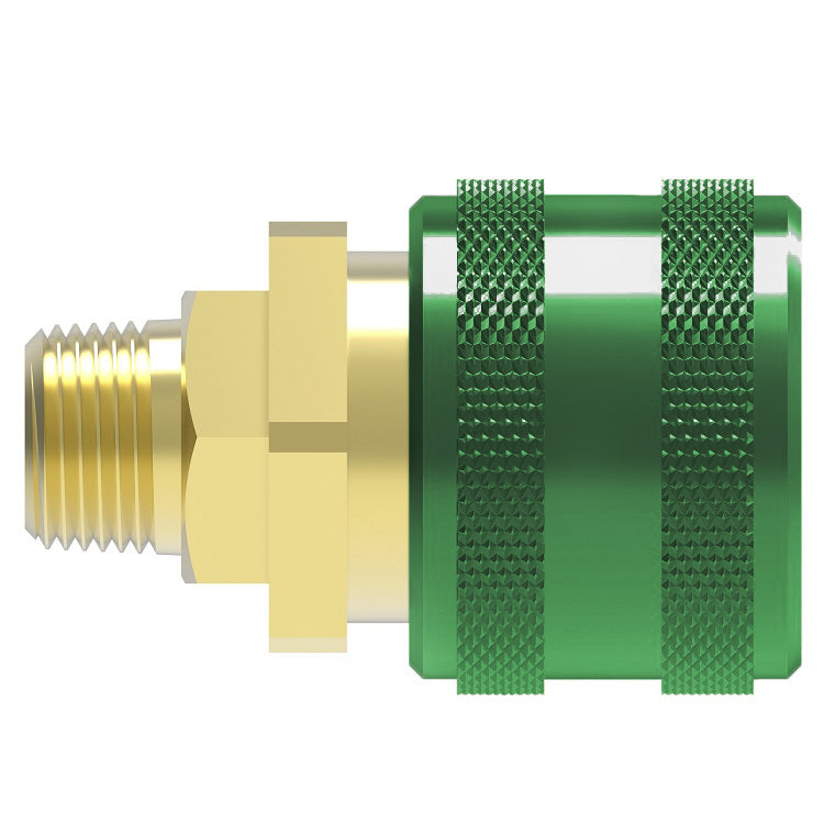 GR603 Hansen® by Danfoss | Quick Disconnect Coupling | 600 Series | 1/4" Male NPTF x 1/4" Body Size | Standard Socket | Without Sleeve Lock | Buna-N Seal | Brass