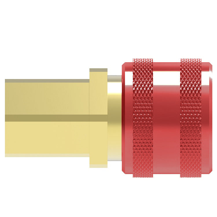 RD700 Hansen® by Danfoss | Quick Disconnect Coupling | 700 Series | 1/8" Female NPTF x 1/4" Body Size | Standard Socket | Without Sleeve Lock | Buna-N Seal | Brass