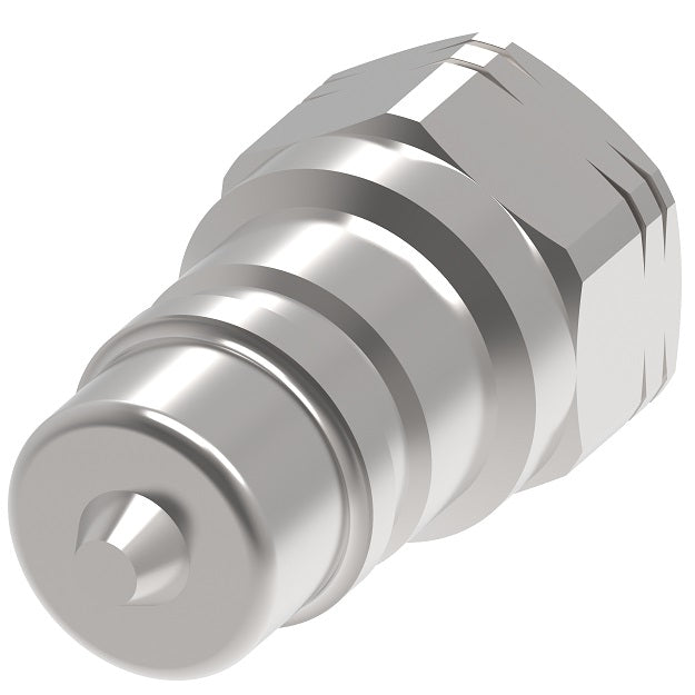 FD48-1002-04-04 Hansen® by Danfoss | Quick Disconnect Coupling | FD48 Series | 1/4" Female NPT x 1/4" Parker Bruning SM-250 Interchange | Plug | Buna-N Seal | Steel