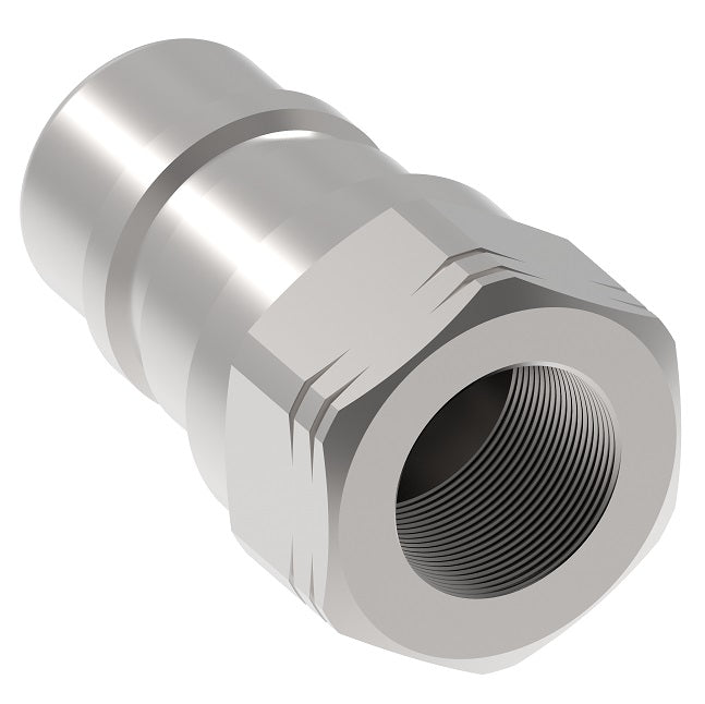 FD48-1002-04-04 Hansen® by Danfoss | Quick Disconnect Coupling | FD48 Series | 1/4" Female NPT x 1/4" Parker Bruning SM-250 Interchange | Plug | Buna-N Seal | Steel