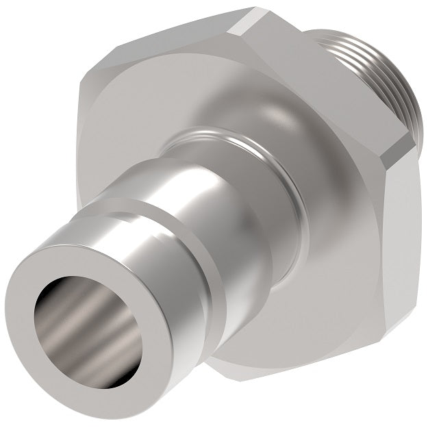 FD90-1012-02-04 Hansen® by Danfoss | Quick Disconnect Coupling | FD90 Series | 1/8" Male NPT x 1/4" SAE J1502 Interchange | Plug | NBR Seal | Valved | Steel